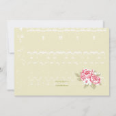 ピンクの芍薬(1)招待状 招待状 (裏面)