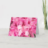 ピンクの花々の至福 - 母の日のためのパーソナライズされたカード カード (裏面)