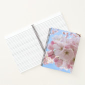 ピンクの花々青い空。 ノートブック (内部)