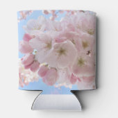 ピンクの花々青い空。 缶クーラー (裏面)