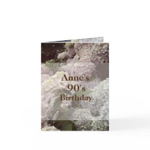 ピンクの花あじさい90誕生日はがき