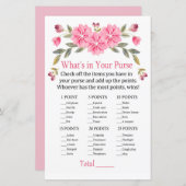 ピンクの花あなたの財布のゲームの中に何がある (正面/裏面)