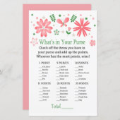 ピンクの花あなたの財布のゲームの中に何がある (正面/裏面)