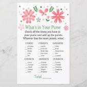 ピンクの花あなたの財布のゲームの中に何がある (正面)