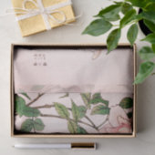 ピンクの花および蜂の日本人のプリントのティッシュペーパー 薄葉紙 (ギフト)