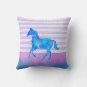 ピンクの花かわいいお洒落パタパーソナライズされたーン クッション (裏面)