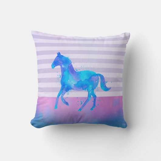 ピンクの花かわいいお洒落パタパーソナライズされたーン クッション (正面)