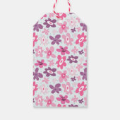 ピンクの花かわいいパタお洒落ーン ギフトタグ (裏面)