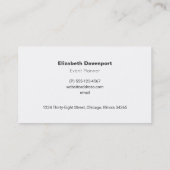 ピンクの花かわいいパタお洒落ーン 名刺 (裏面)