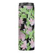 ピンクの花かわいらしと葉のフローラの房 タンブラー (裏面)