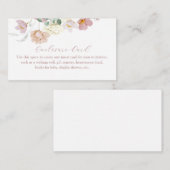 ピンクの花が咲くオリジナル封入カード エンクロージャーカード (正面/裏面)