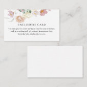 ピンクの花が咲くオリジナル封入カード エンクロージャーカード (正面/裏面)