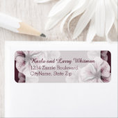 ピンクの花が咲くリッチなブルゴーニュ ラベル (インサイチュ)