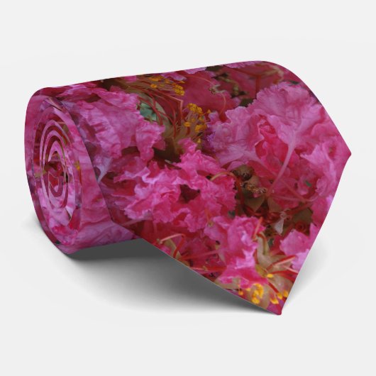 ピンクの花が咲く ネクタイ (ロール)