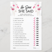 ピンクの花が彼はゲームを言った |カスタマイズ可能 (正面)