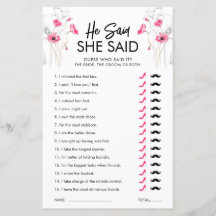 ピンクの花が彼はゲームを言った |カスタマイズ可能