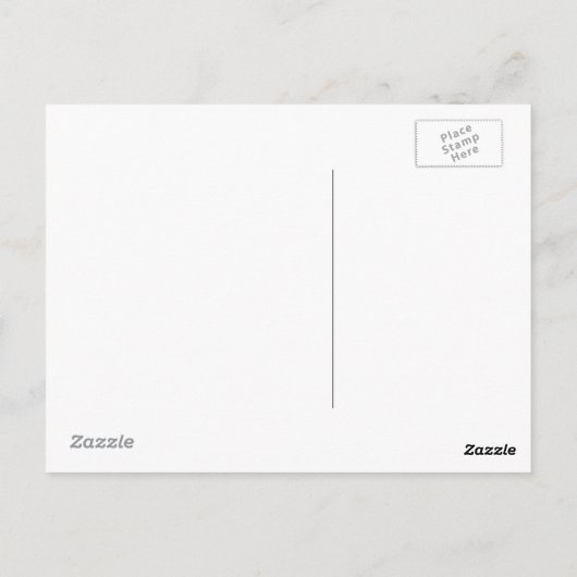 ピンクの花でカタツムリを囲む ポストカード (裏面)