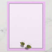 ピンクの花でビーのランチの日 (裏面)