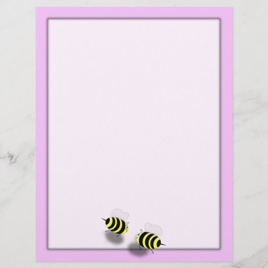 ピンクの花でビーのランチの日 (裏面)