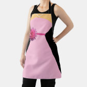 ピンクの花でピンク色の花嫁 エプロン (インサイチュ)