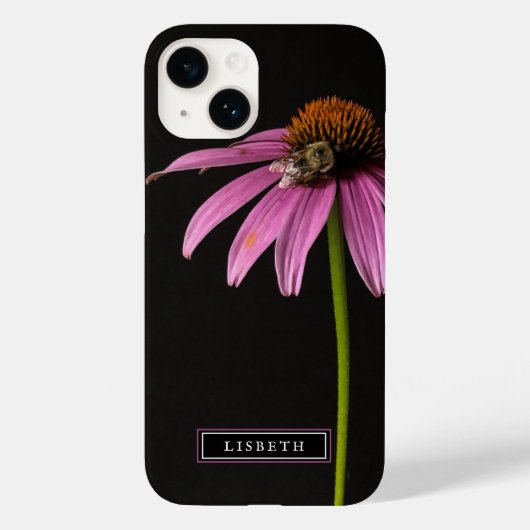 ピンクの花とのまわりにのiPhoneケース Case-Mate iPhoneケース (裏面)