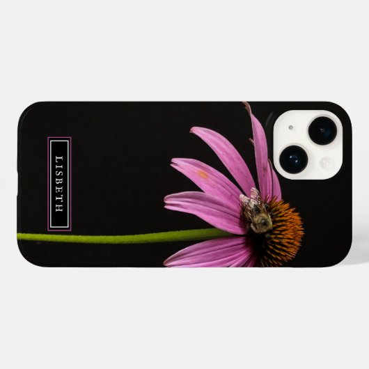 ピンクの花とのまわりにのiPhoneケース Case-Mate iPhoneケース (裏面 (横))