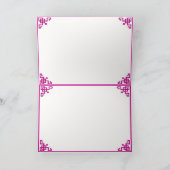 ピンクの花とガイシャ カード (内部)