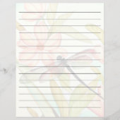 ピンクの花とトンボが並んだ (正面)