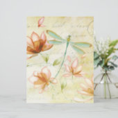 ピンクの花とトンボの折り紙 (スタンド正面)