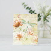 ピンクの花とトンボ (スタンド正面)