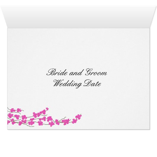 ピンクの花とハートのテーブルの座席番号 (内部横(下))