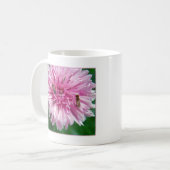 ピンクの花とバグ コーヒーマグカップ (正面左)