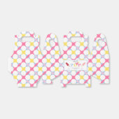 ピンクの花とポプシクル赤ちゃんシャワーパーティー フェイバーボックス (折り畳みなし)