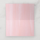 ピンクの花とユーカリの水彩緑 プレイスカード (内部開封)