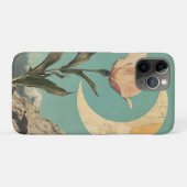 ピンクの花と三日月 Case-Mate iPhoneケース (裏面(横))