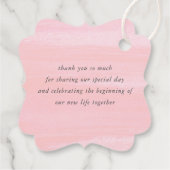 ピンクの花と多肉植物のグリーン サンクス フェイバータグ (裏面)