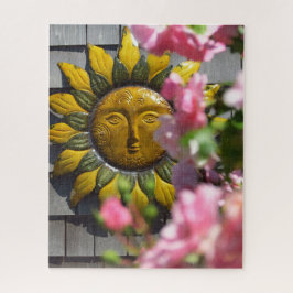 ピンクの花と太陽 - マーサズ・ヴィニヤード ジグソーパズル