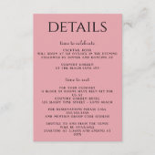 ピンクの花と提灯 エンクロージャーカード (正面)