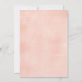 ピンクの花と森の鹿のベビーシャワー招待状 招待状 (裏面)