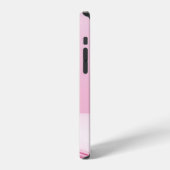 ピンクの花と波 iPhoneケース (左側面)