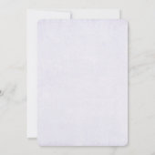 ピンクの花と茶色の女性のカーボーイハット赤ちゃんシャワー 招待状 (裏面)