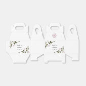 ピンクの花と葉花 フェイバーボックス (折り畳みなし)