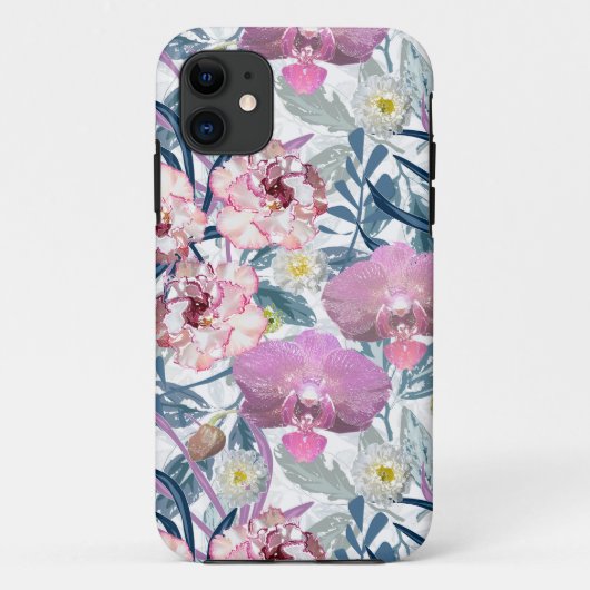 ピンクの花と蘭。 Case-Mate iPhoneケース (裏面)