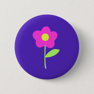 ピンクの花に恋をして 缶バッジ