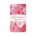 ピンクの花のかわいい名刺