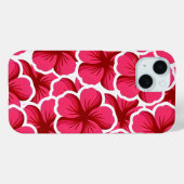 ピンクの花のかわいい花柄 Case-Mate iPhoneケース (裏面 (横))
