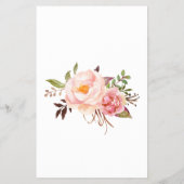 ピンクの花のどこにいたの？ベビーシャワーゲームカード チラシ (裏面)