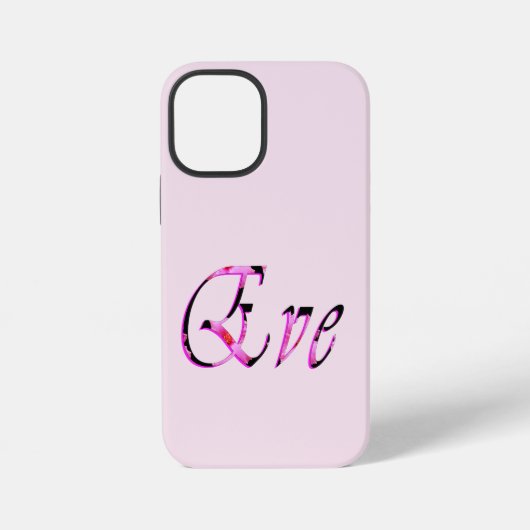 ピンクの花のイブの名前, iPhoneケース (裏面)