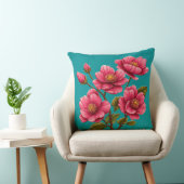 🌸 ピンクの花のインテリアアクセントギフト 🌸 クッション (椅子)
