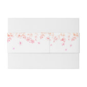 ピンクの花のウェディング 招待状ベリーバンド (裏面例)